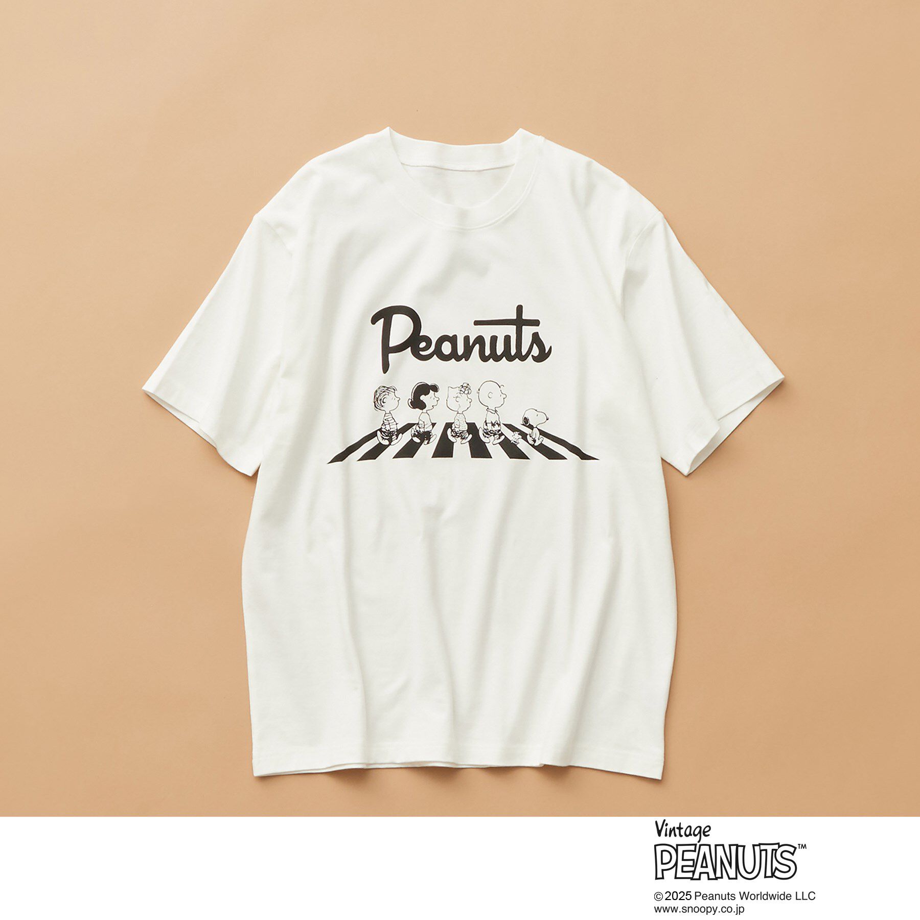 THE SHOP TK「75周年PEANUTSデザイン半袖Tシャツ」|Tシャツ・カットソー|オフホワイト(003