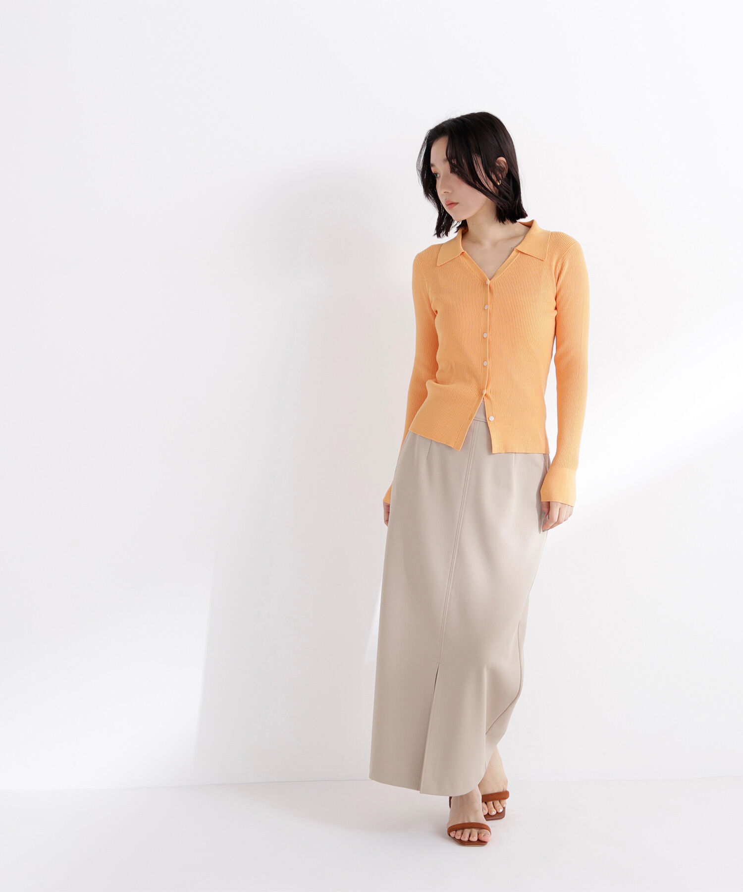  「ストレッチカルゼシリーズ ナロースカート」|スカート|サンドベージ