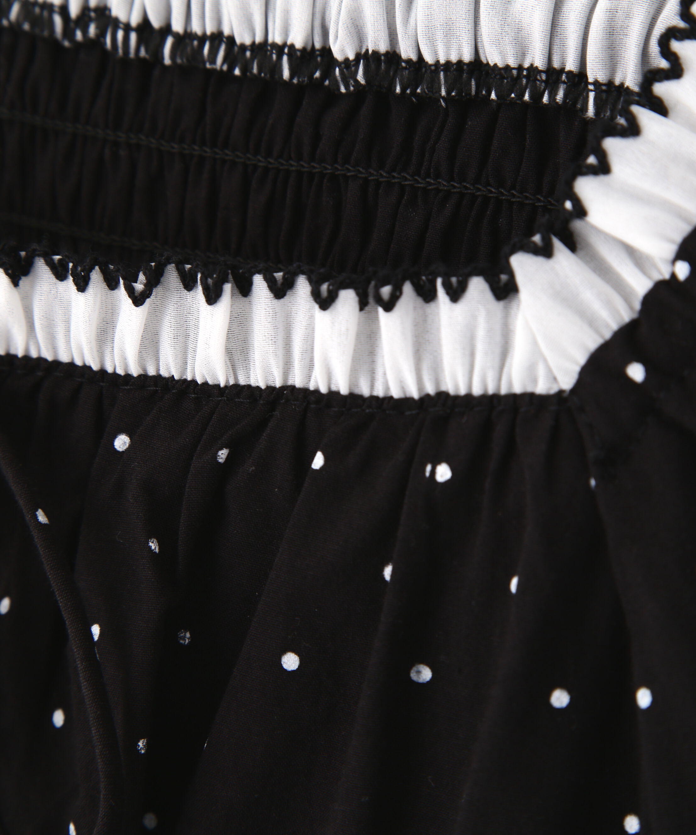  「長袖ドット衿フリルブラウス」|シャツ・ブラウス|