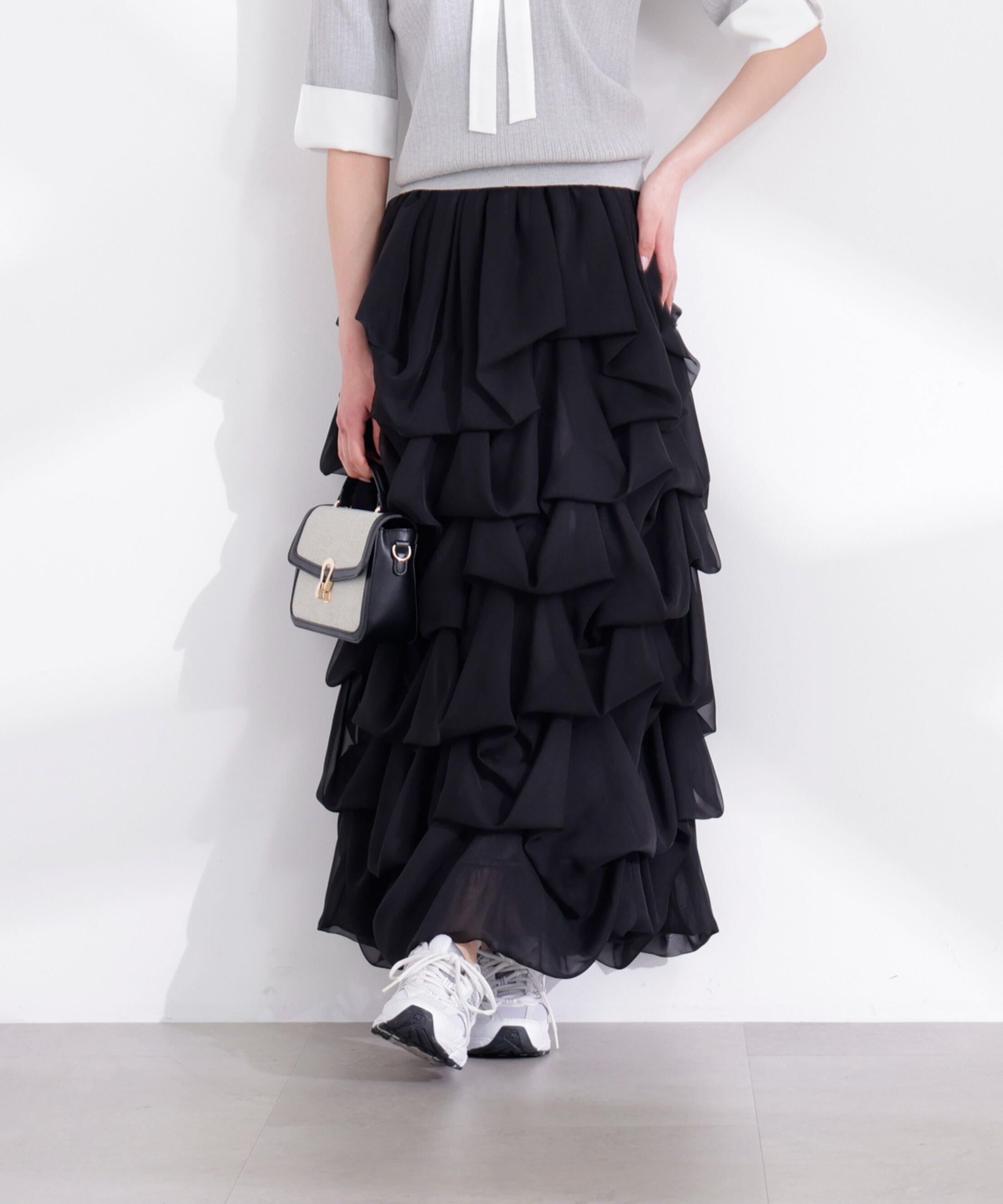 PROPORTION BODY DRESSING「＜山内ともなさんコラボ＞タックバルーンスカート 26SS」|スカート|