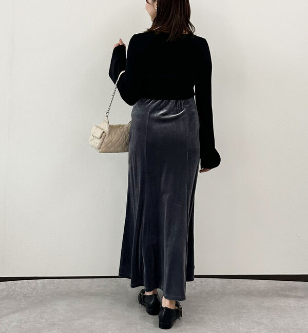 archives「ランダムリブニットカーデ&times;ベロアキャミワンピースＳＥＴ」|ワンピース|