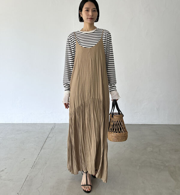 Doux archives「割繊キャミワンピース」|ワンピース|BEIGE