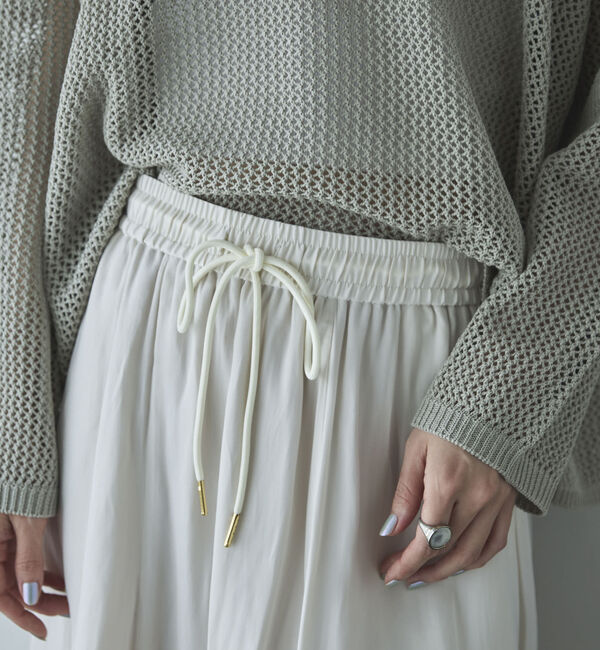 Doux archives「とろみサテンギャザースカート」|スカート|