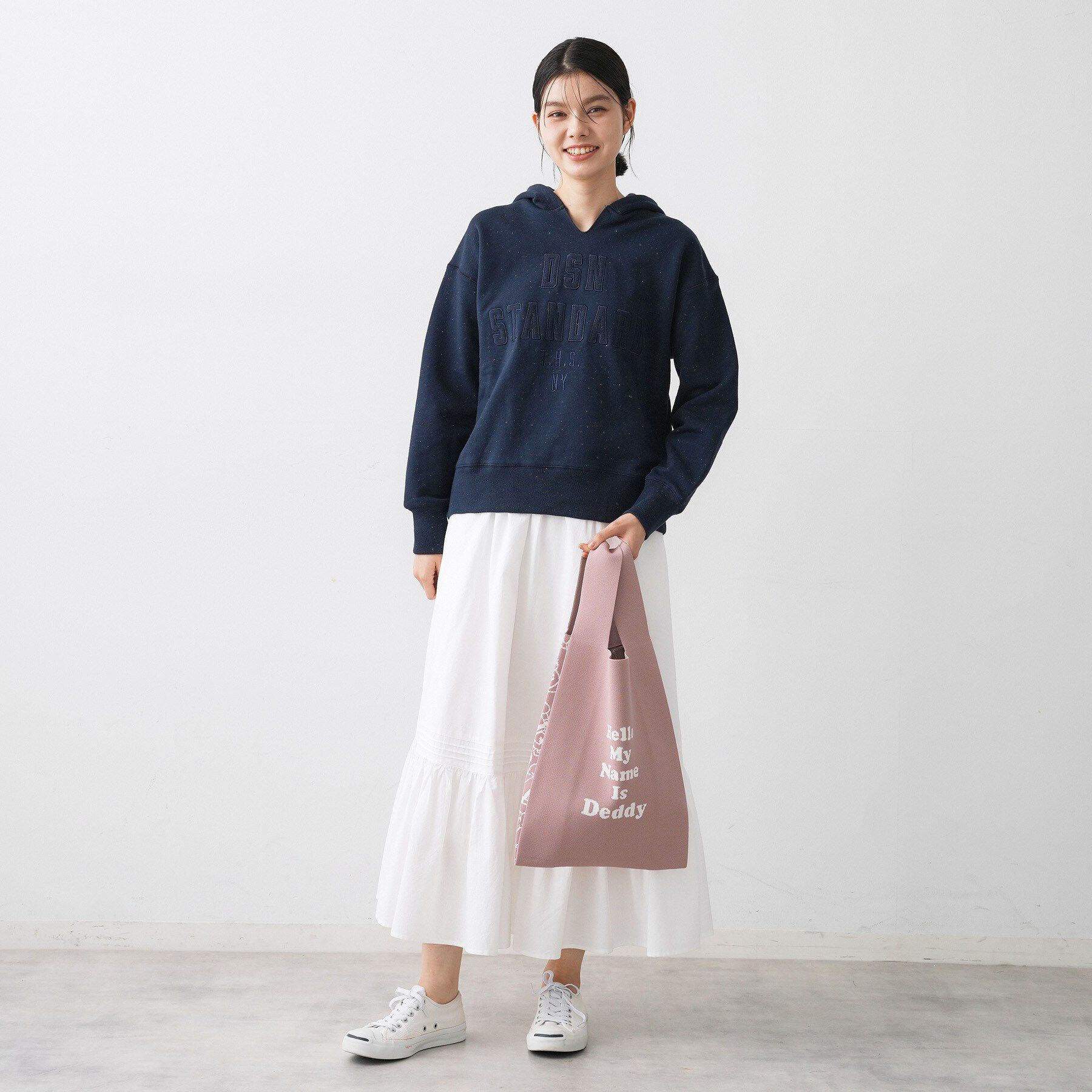 Dessin「【マシンウォッシャブル】Deddyジャガードニットバッグ」|トートバッグ|