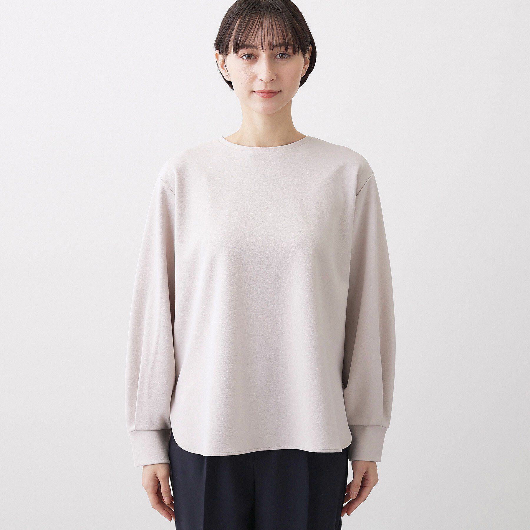 Dessin「【体型カバー/レイヤード/洗える】ジョーゼットプルオーバーブラウス」|シャツ・ブラウス|