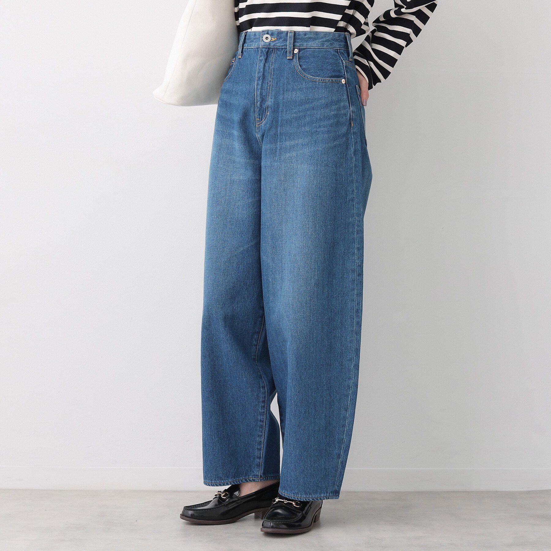 Dessin「【洗える】ワイドカーブシルエット12OZデニム」|その他|