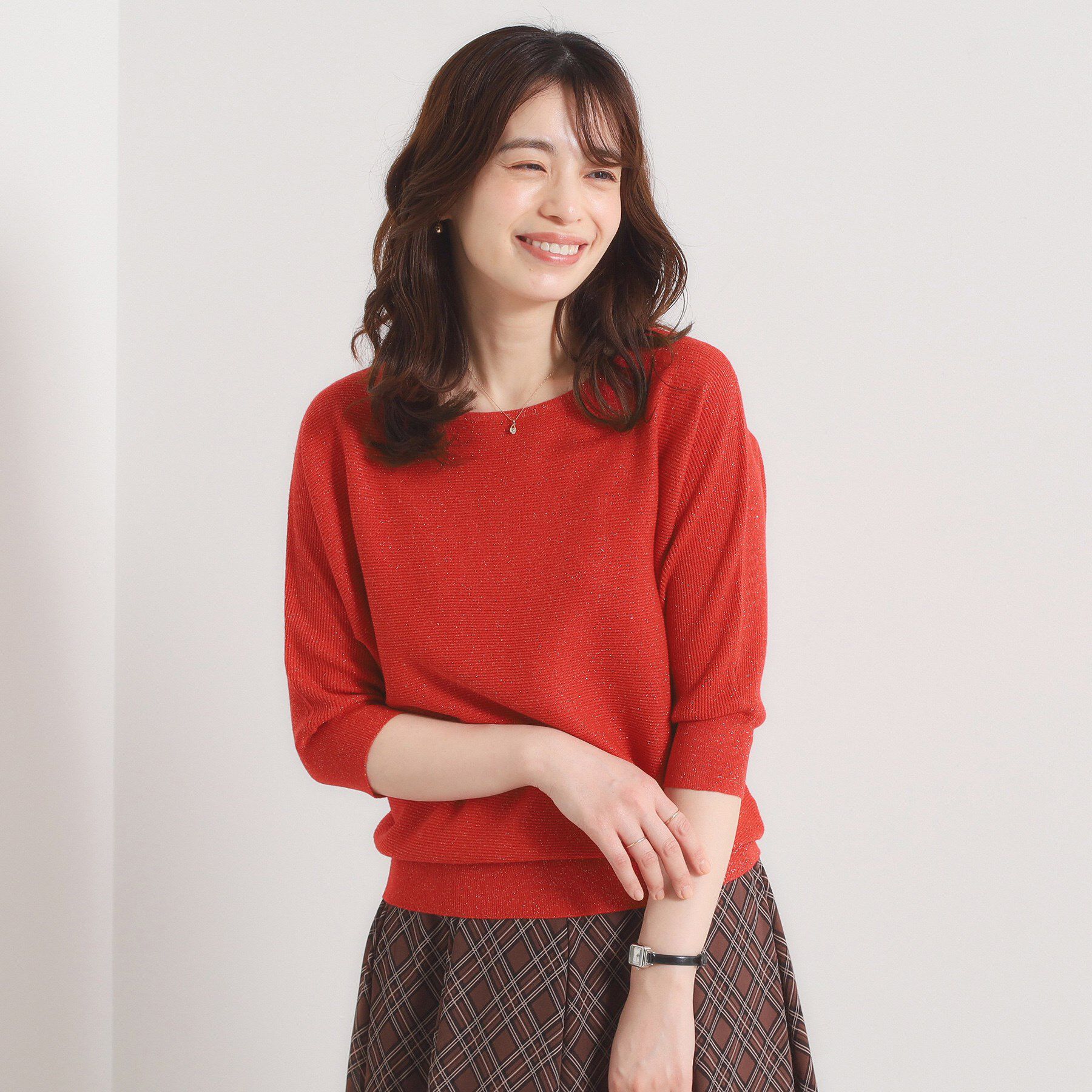 ITS&rsquo;DEMO「【手洗い可】ラメドルマンニット」|ニット・セーター|