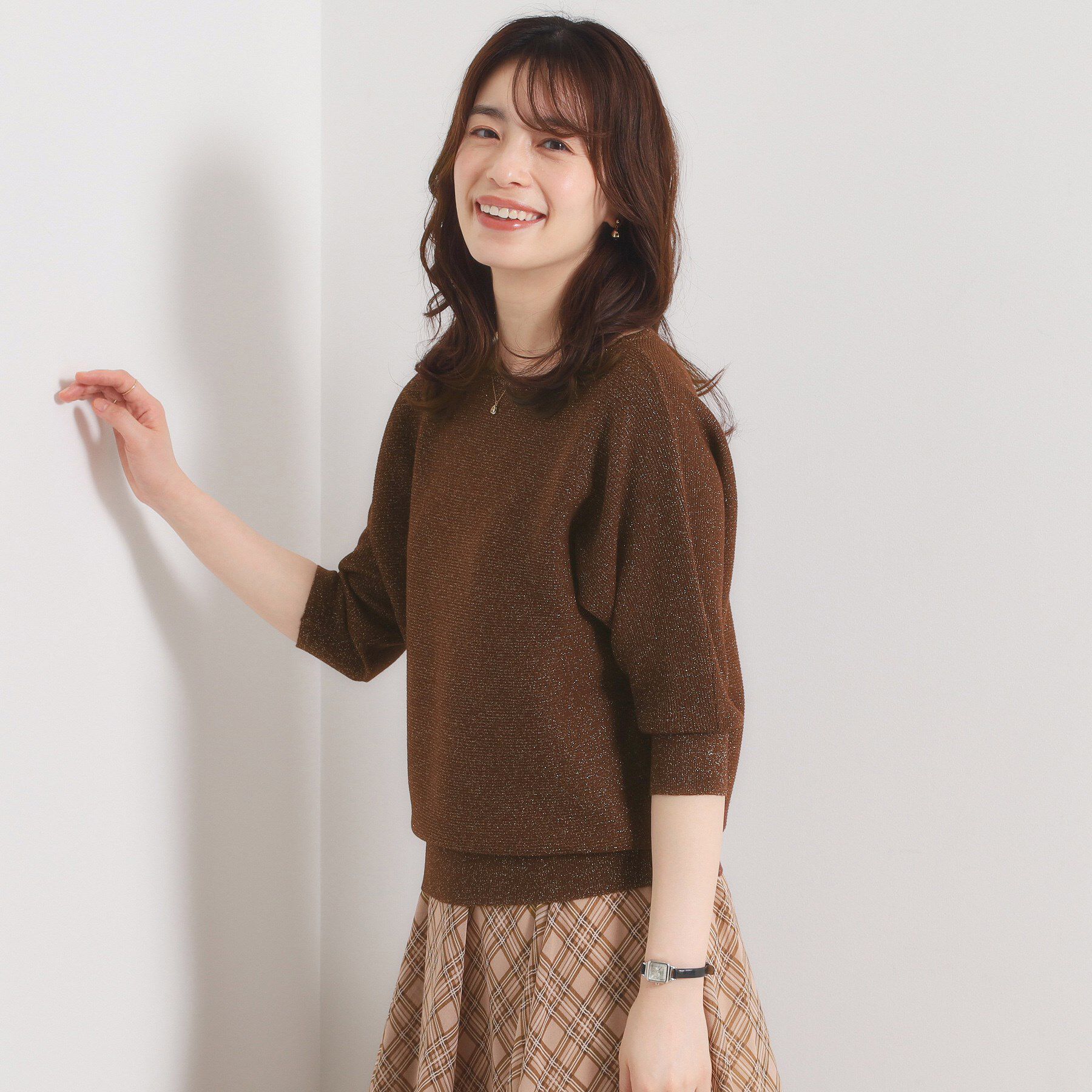 ITS&rsquo;DEMO「【手洗い可】ラメドルマンニット」|ニット・セーター|