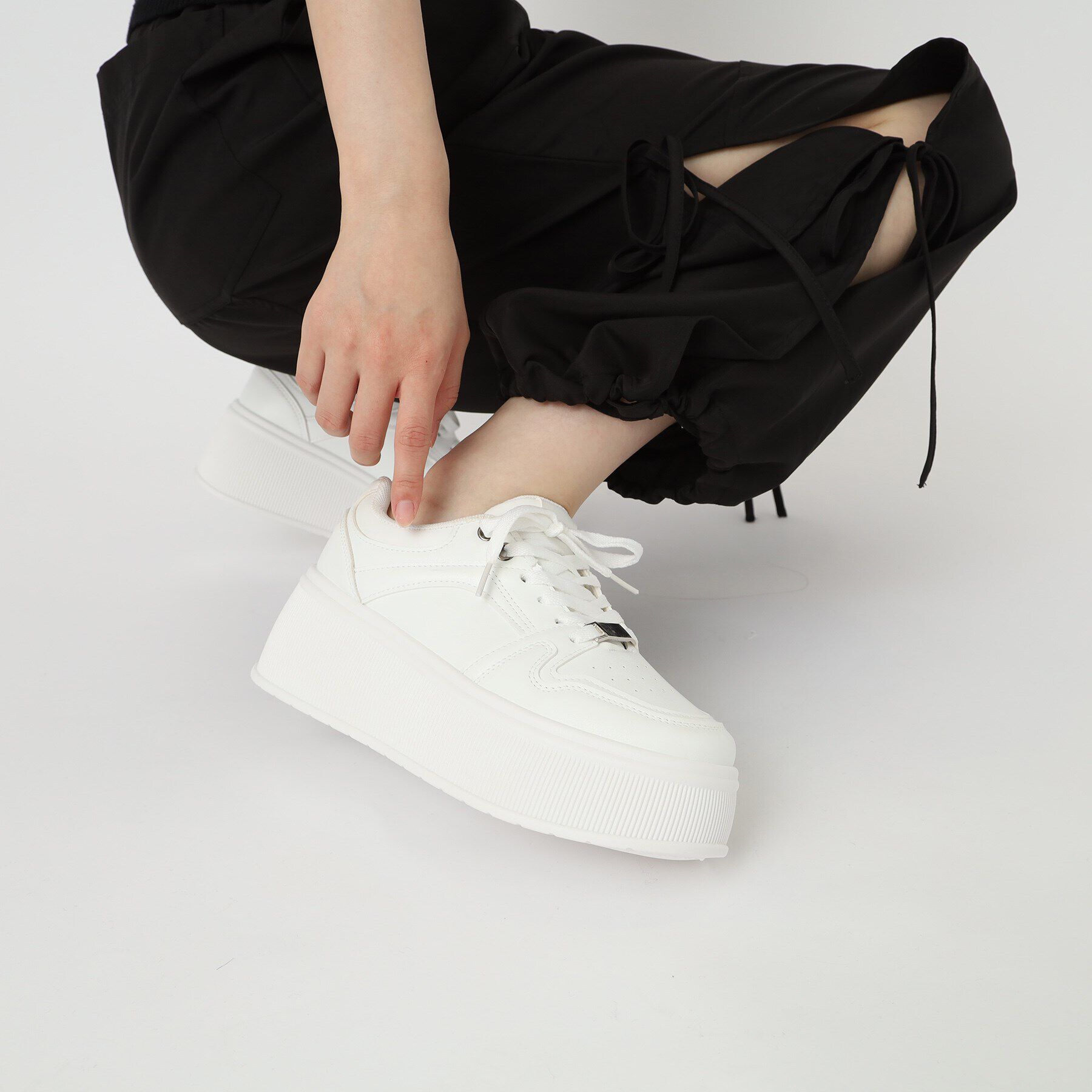 csT&P「厚底 プラットフォームコートタイプ スニーカー」|スニーカー|