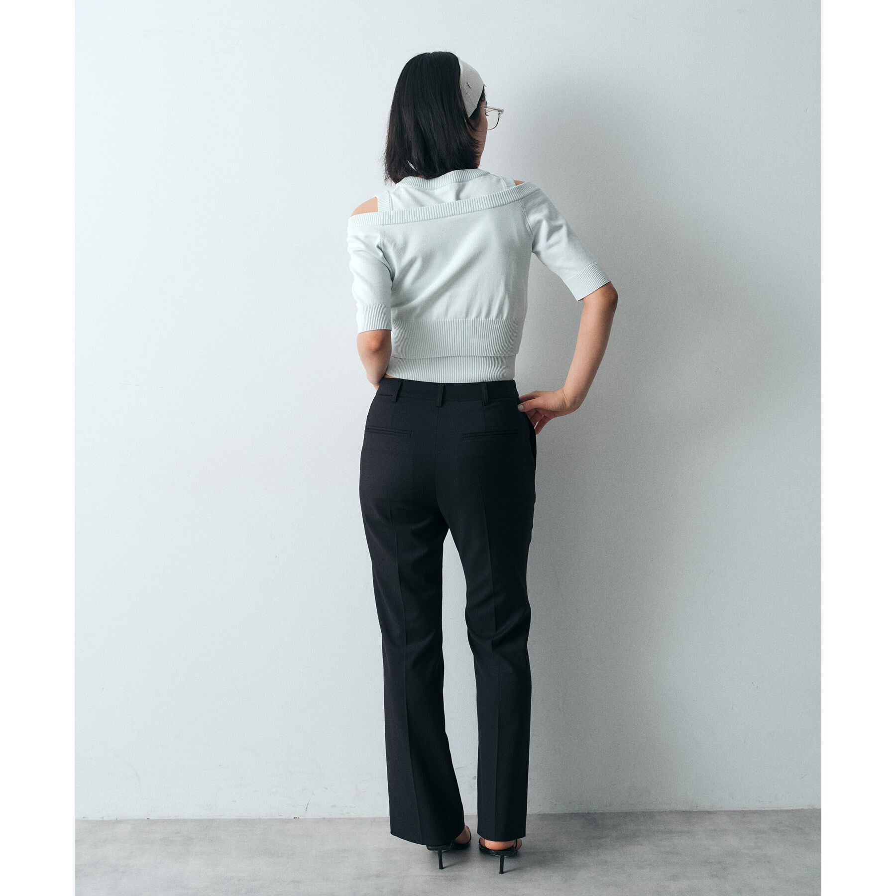 CODE A「design knit short cardigan」|カーディガン|