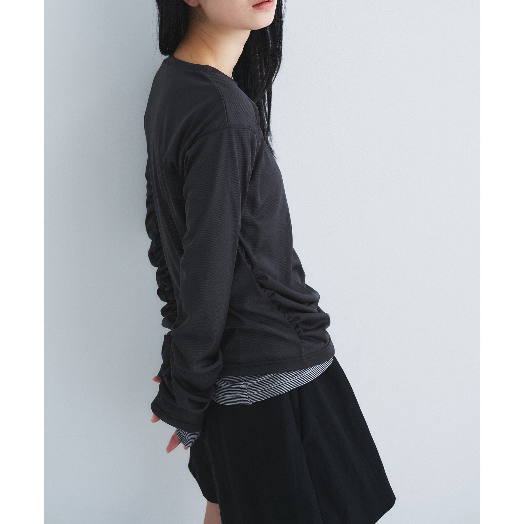 CODE A「sheer combi layer tops」|Tシャツ・カットソー|