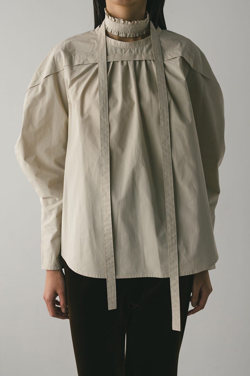 STYLEMIXER「フリルチョーカーセットブラウス」|シャツ・ブラウス|BEG