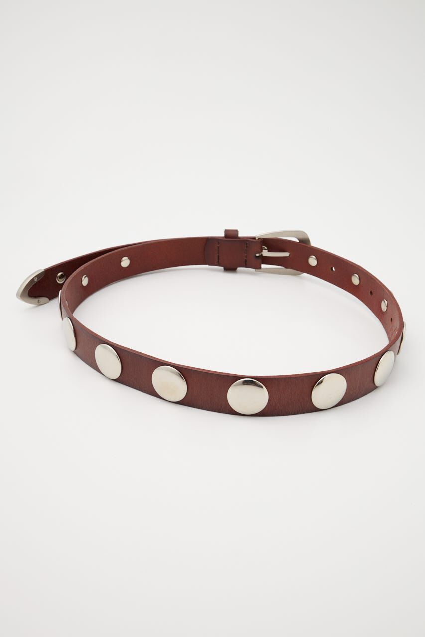 MOUSSY「STUDS LEATHER ベルト」|ベルト|