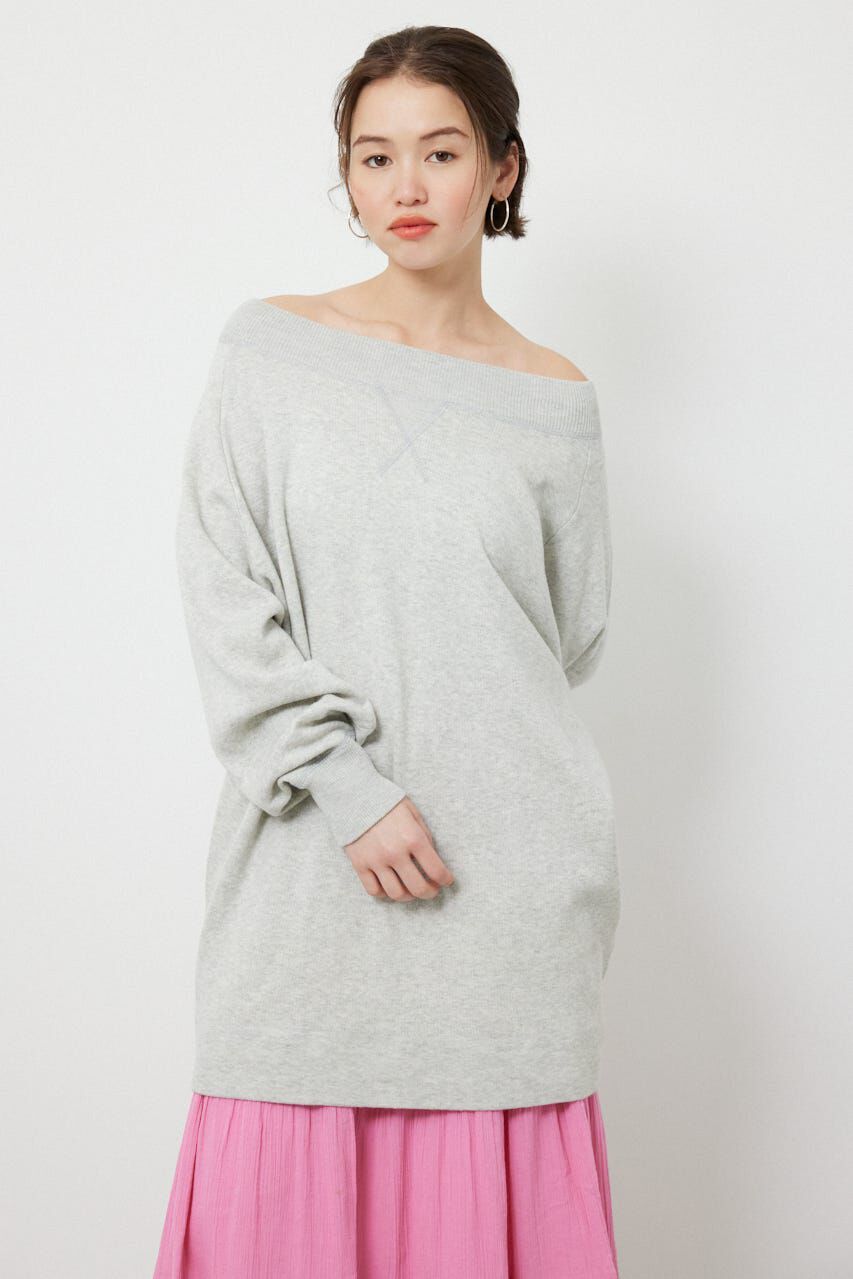 RODEO CROWNS「スウェットライクオフショルニットワンピース」|ワンピース|