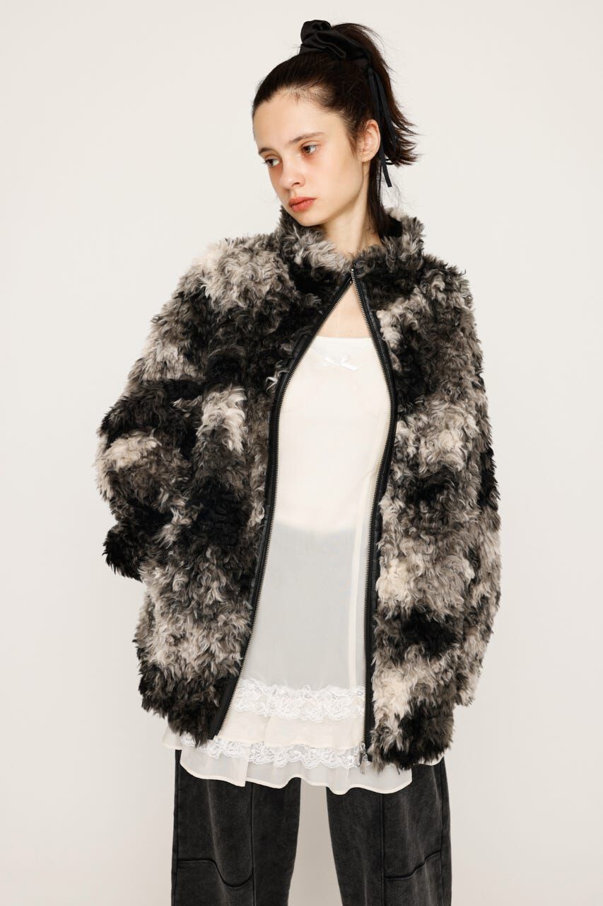 SLY「CURLED BOA ブルゾン」|ブルゾン・スタジャン|