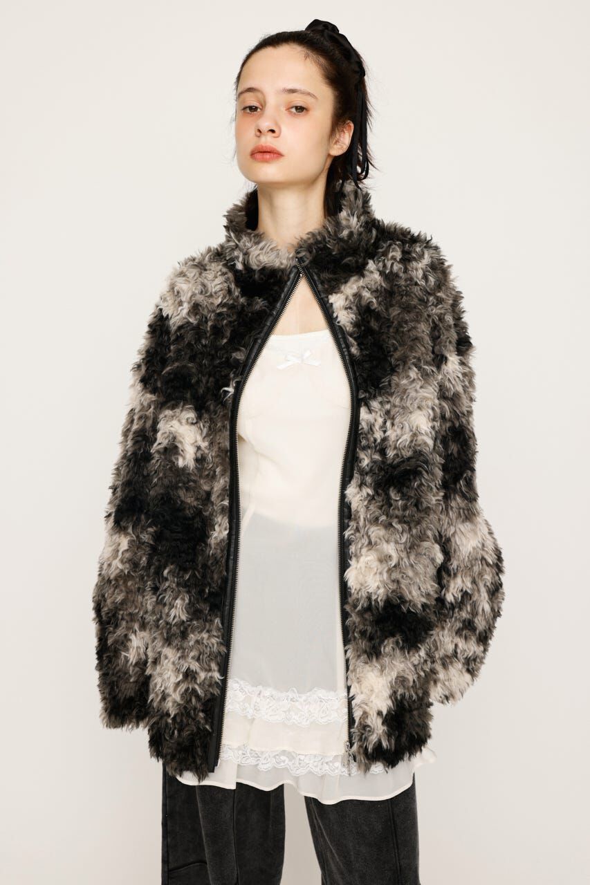 SLY「CURLED BOA ブルゾン」|ブルゾン・スタジャン|