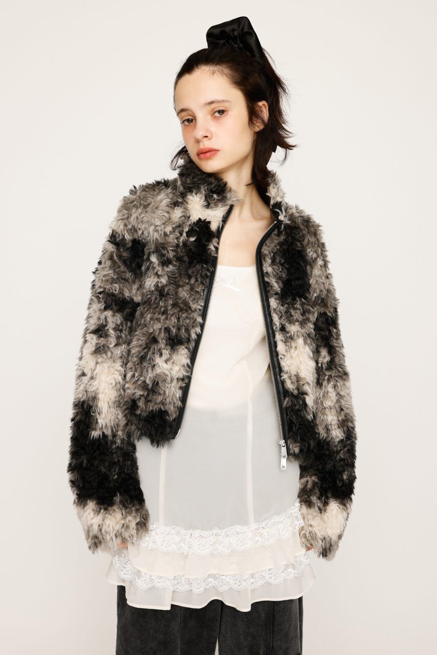 SLY「CURLED BOA ブルゾン」|ブルゾン・スタジャン|