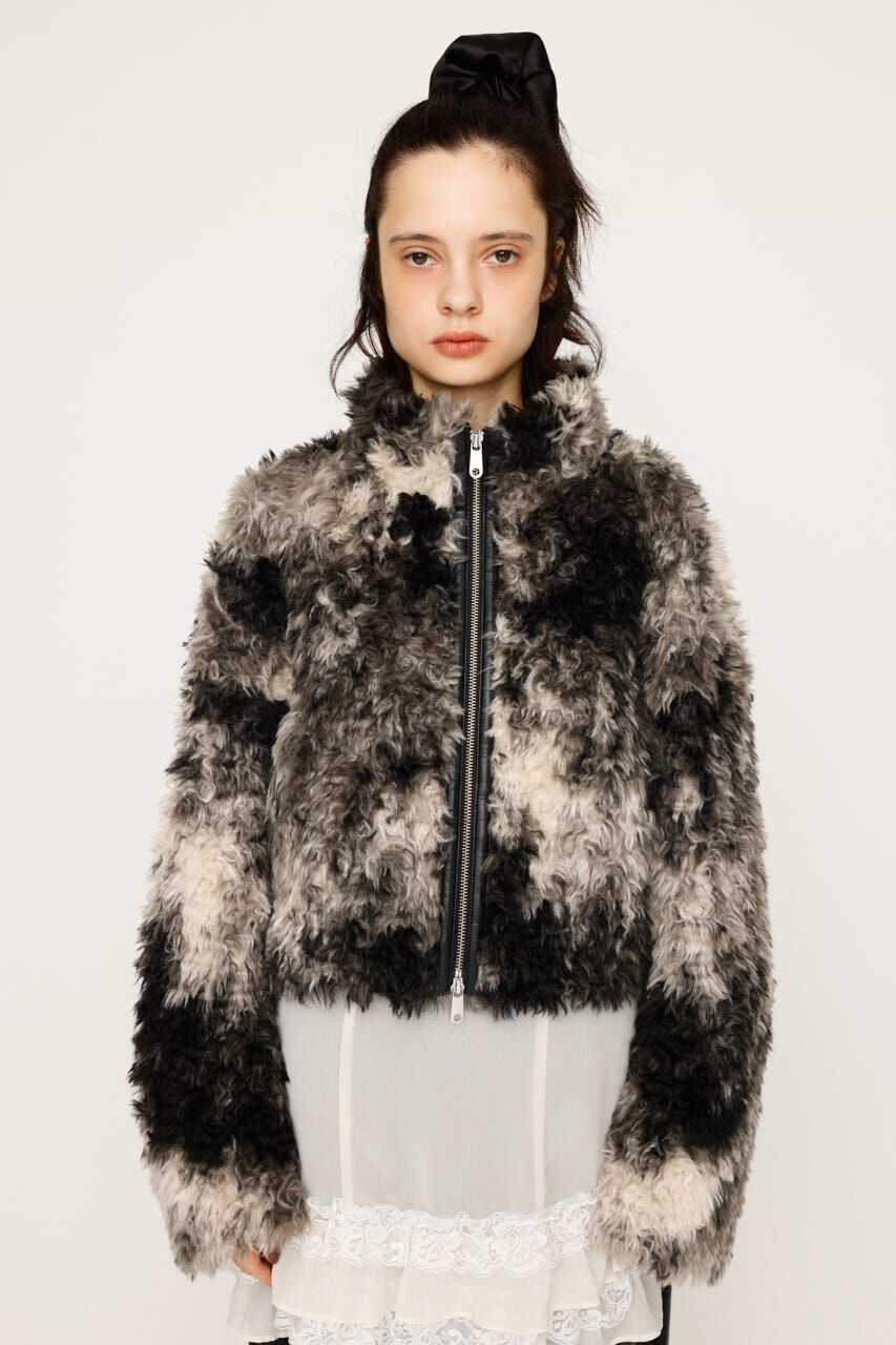 SLY「CURLED BOA ブルゾン」|ブルゾン・スタジャン|