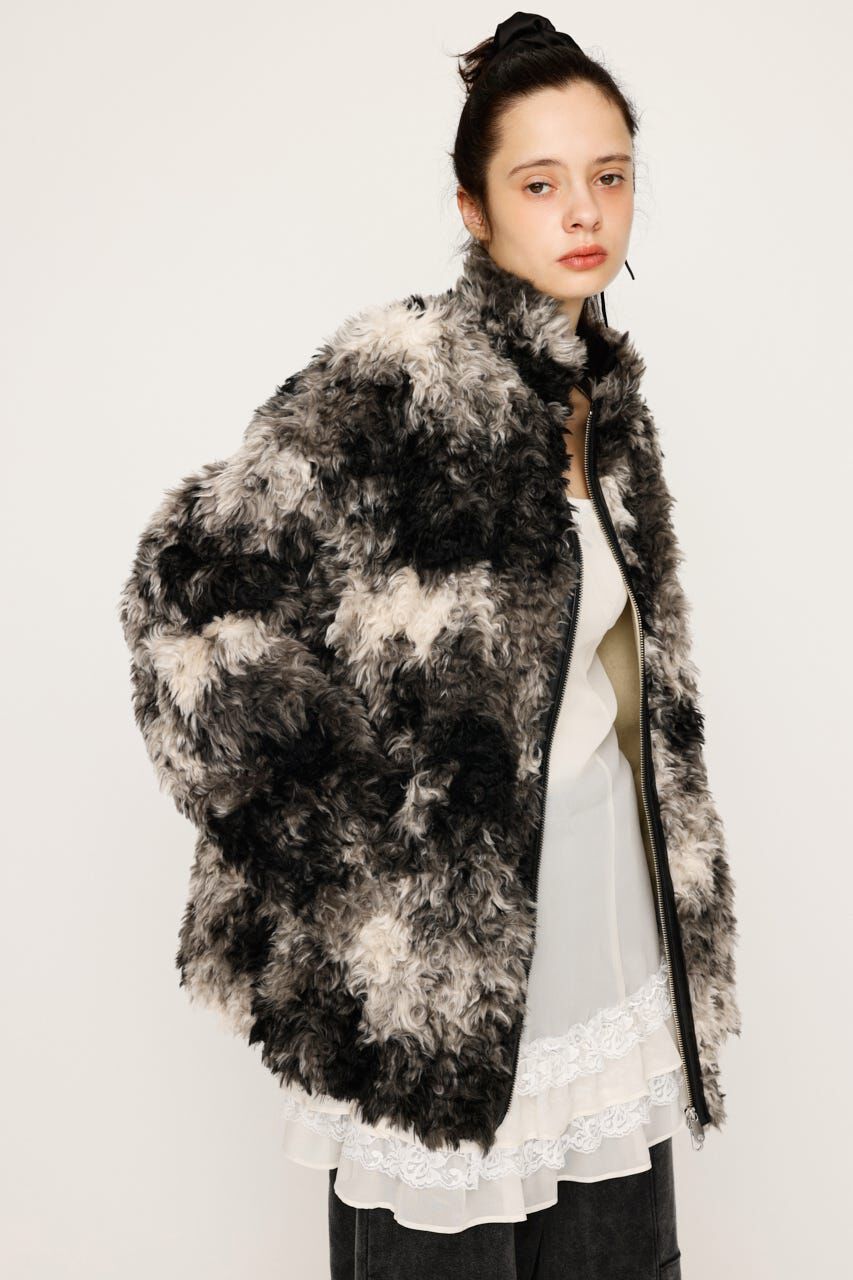 SLY「CURLED BOA ブルゾン」|ブルゾン・スタジャン|