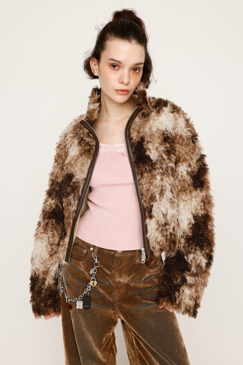 SLY「CURLED BOA ブルゾン」|ブルゾン・スタジャン|