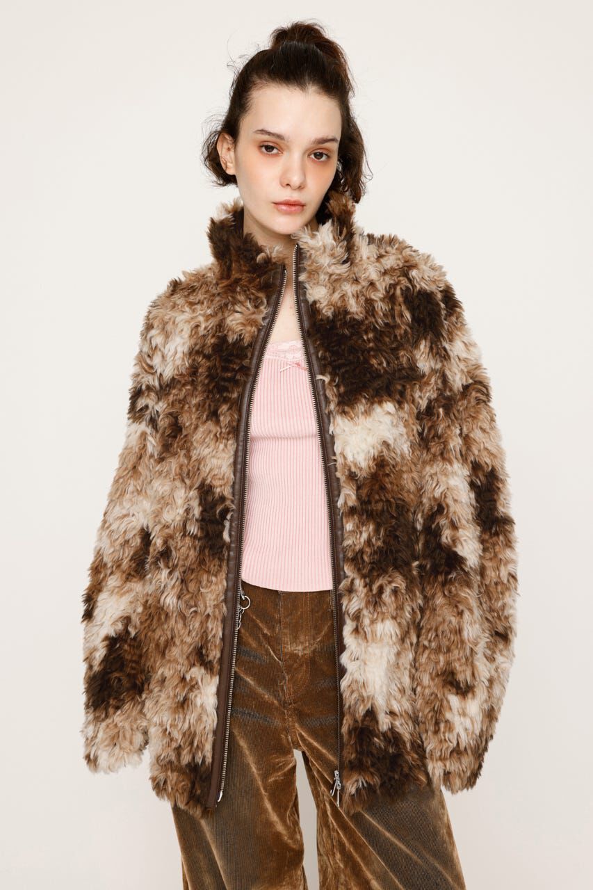 SLY「CURLED BOA ブルゾン」|ブルゾン・スタジャン|