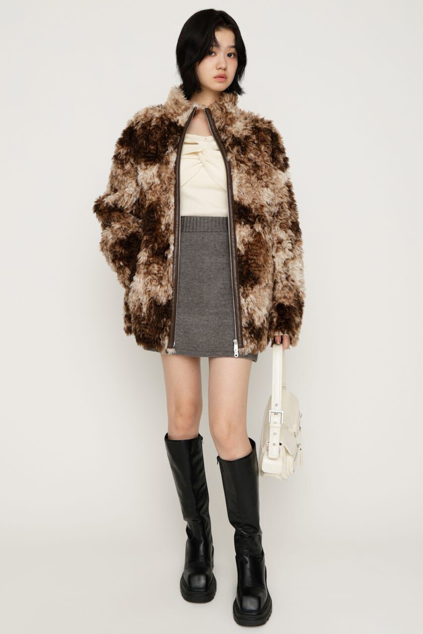 SLY「CURLED BOA ブルゾン」|ブルゾン・スタジャン|