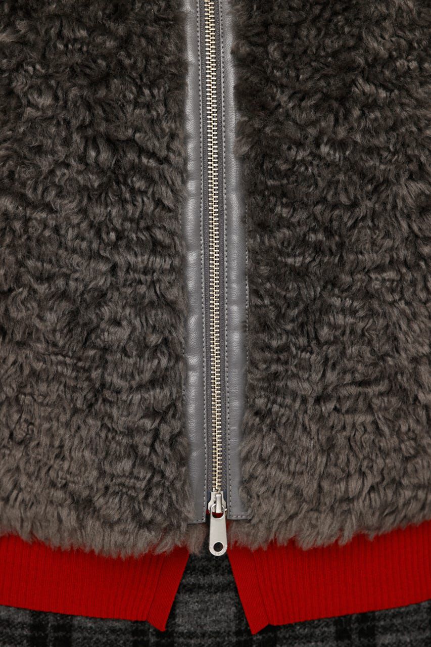 SLY「CURLED BOA ブルゾン」|ブルゾン・スタジャン|