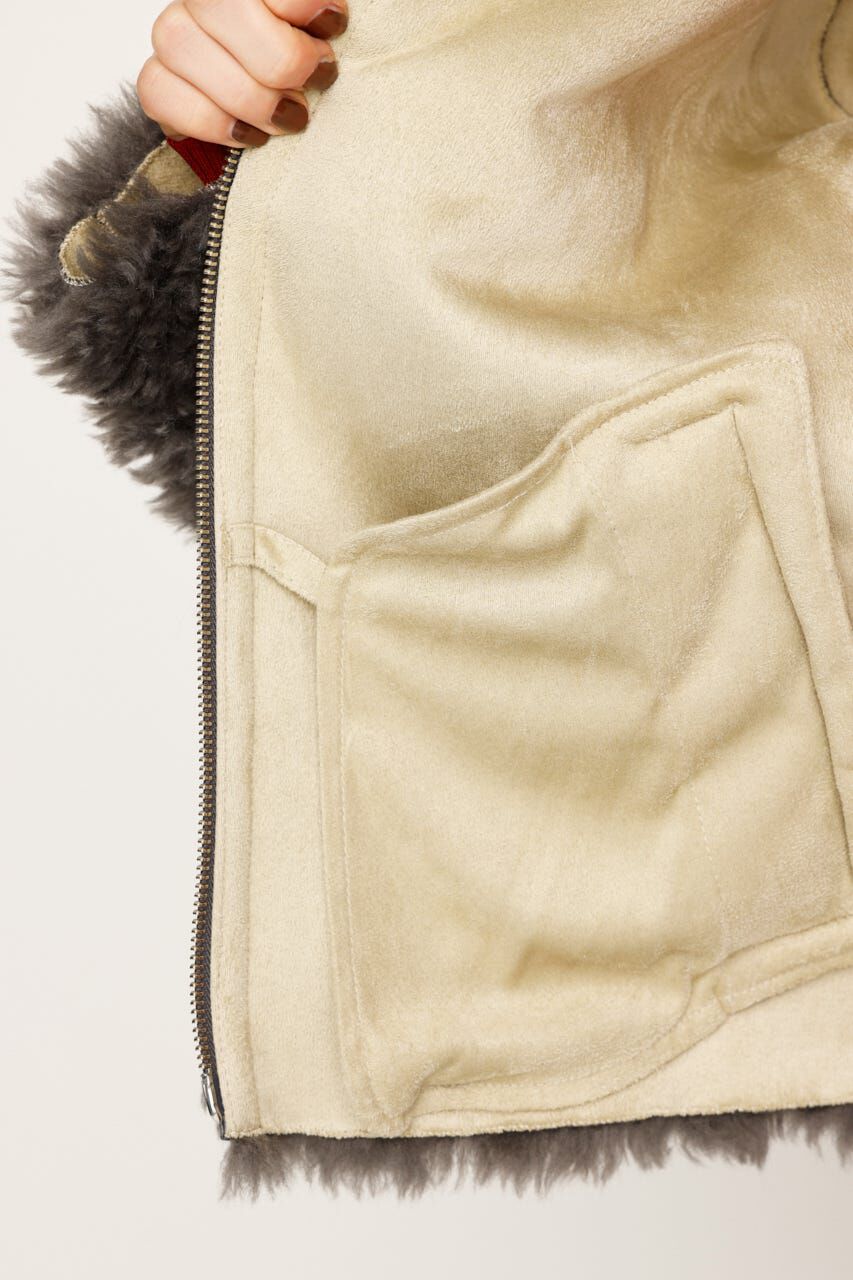 SLY「CURLED BOA ブルゾン」|ブルゾン・スタジャン|