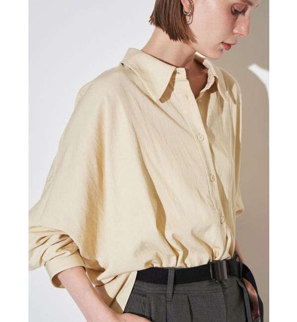 ELENDEEK「DOLMAN FIBRIL SH」|シャツ・ブラウス|イエロー