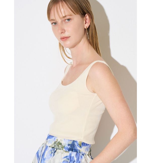 ELENDEEK「FROCKY TULLE PAD TANK」|タンクトップ|