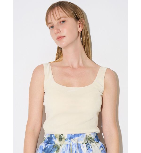 ELENDEEK「FROCKY TULLE PAD TANK」|タンクトップ|