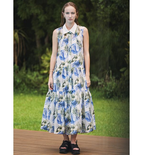 ELENDEEK「SHADE FLOWER TIERED OP」|ワンピース|