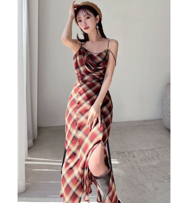 RESEXXY「ドレープストリングキャミワンピース」|ワンピース|