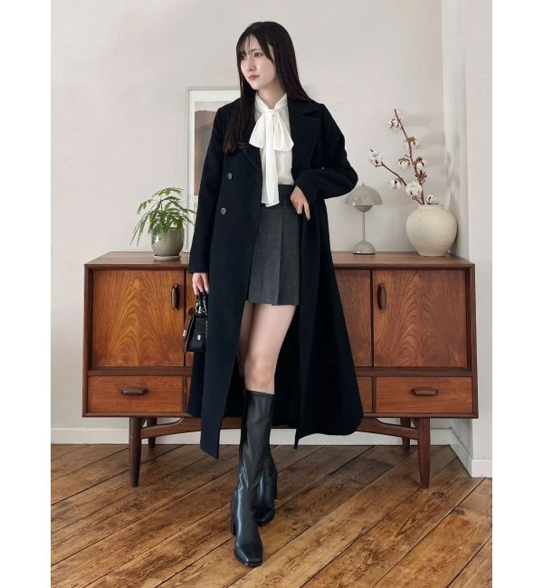 MERCURYDUO「ベルト付きチェックプリーツミニスカパン」|スカート|