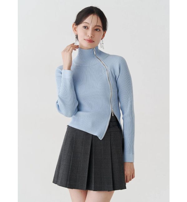 MERCURYDUO「ベルト付きチェックプリーツミニスカパン」|スカート|