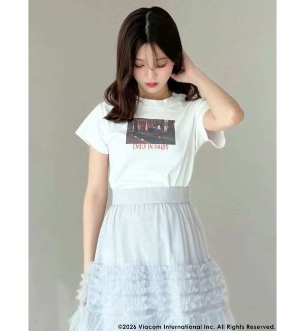 MERCURYDUO「【EMILY IN PARISコラボ】グラフィックロゴTシャツ」|Tシャツ・カットソー|