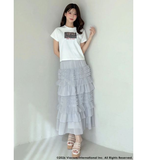 MERCURYDUO「【EMILY IN PARISコラボ】グラフィックロゴTシャツ」|Tシャツ・カットソー|