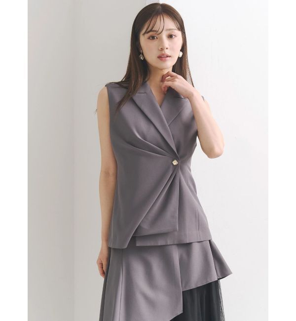 MERCURYDUO「アシメドレープジレ」|ベスト・ジレ|