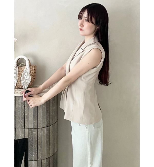 MERCURYDUO「アシメドレープジレ」|ベスト・ジレ|