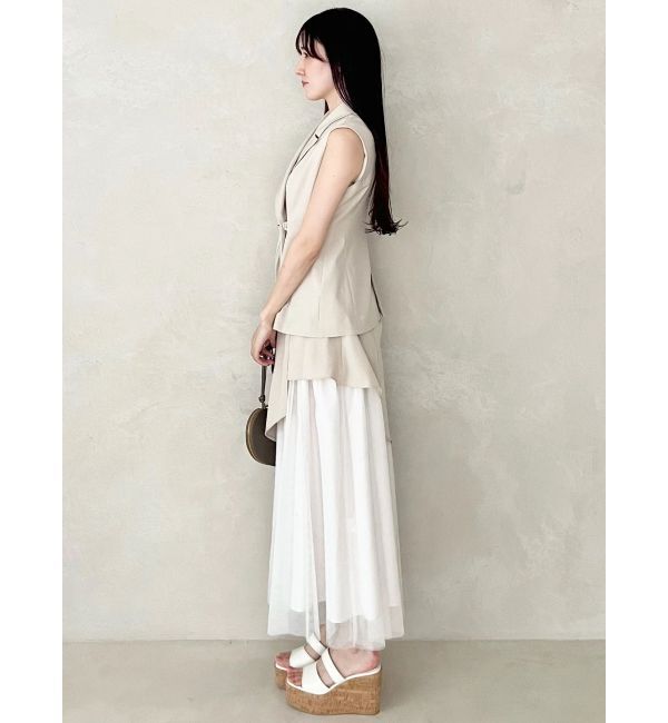 MERCURYDUO「アシメドレープジレ」|ベスト・ジレ|