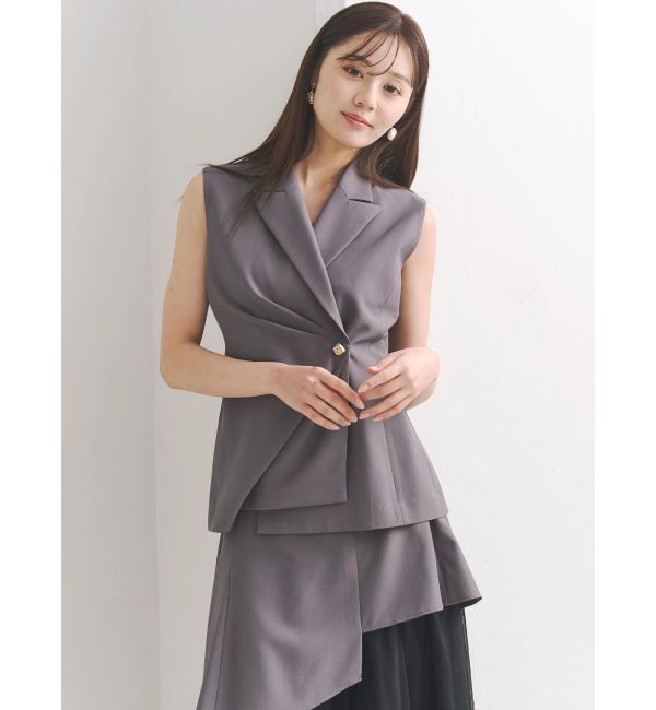 MERCURYDUO「アシメドレープジレ」|ベスト・ジレ|