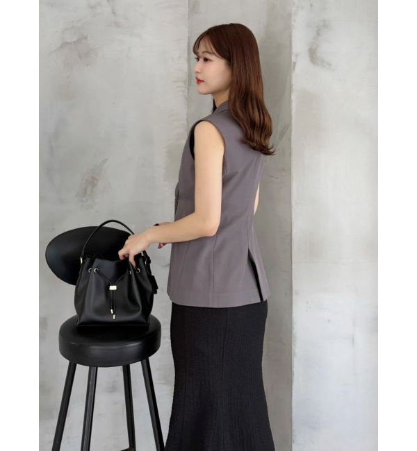 MERCURYDUO「アシメドレープジレ」|ベスト・ジレ|