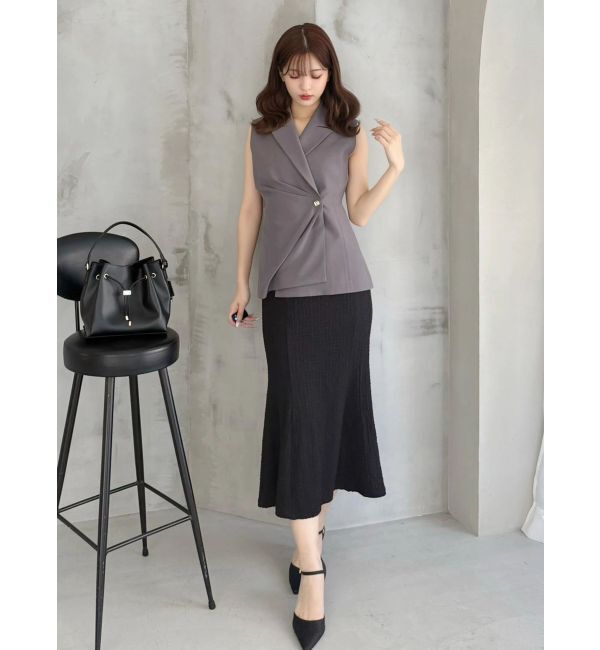 MERCURYDUO「アシメドレープジレ」|ベスト・ジレ|