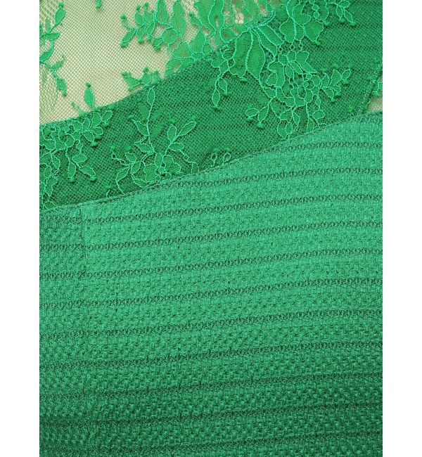 MERCURYDUO「レースブロッキングカットワンピース」|ワンピース|