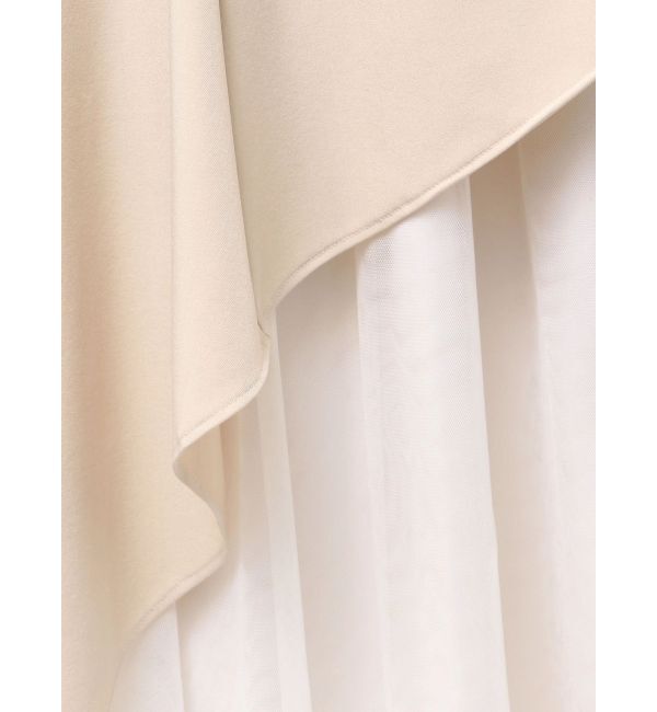 MERCURYDUO「異素材使いアシメフレアスカート」|スカート|