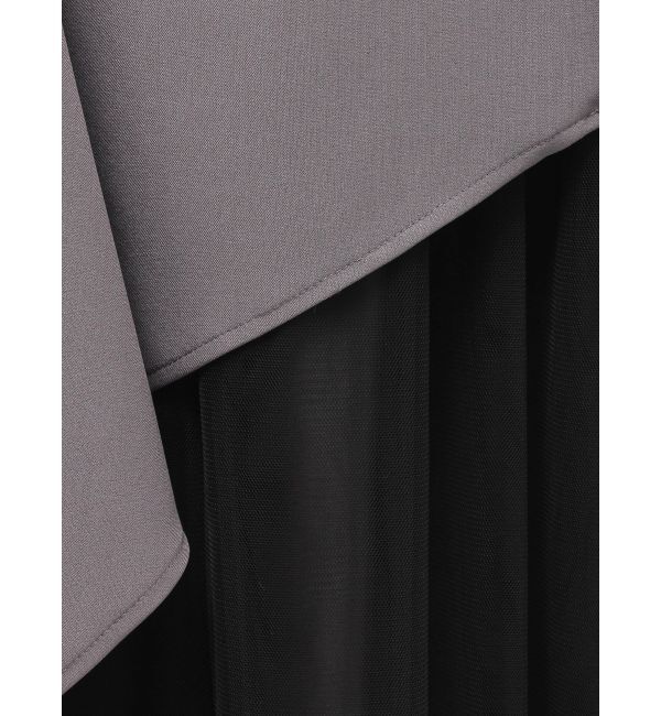 MERCURYDUO「異素材使いアシメフレアスカート」|スカート|