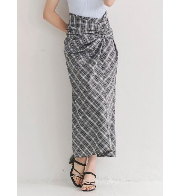 MERCURYDUO「ツイストアシメナロースカート」|スカート|