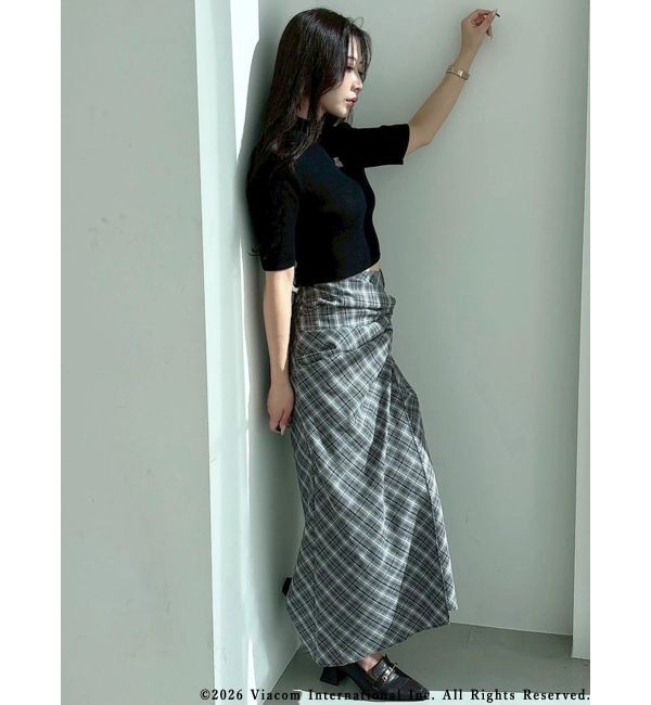 MERCURYDUO「ツイストアシメナロースカート」|スカート|