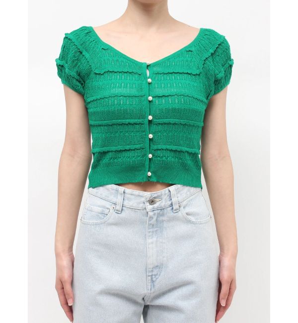 MERCURYDUO「スカシアミカーデニット」|カーディガン|