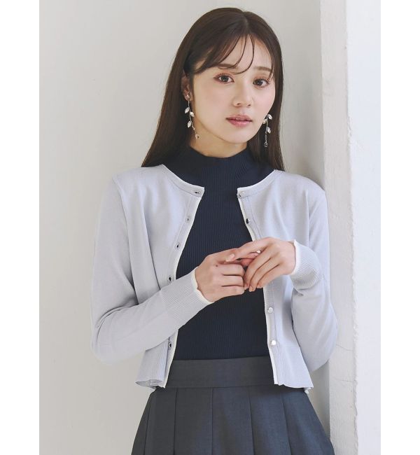MERCURYDUO「UVカット加工クルーネックカーディガン」|カーディガン|